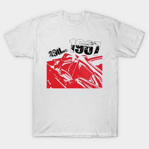 1967 Mustang silhouette T-Shirt by MultistorieDog